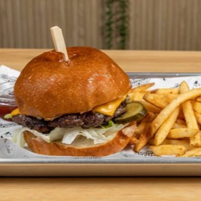 Classic Sindbad Burger.