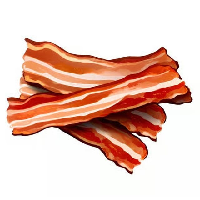 Halal Grilled Beef Bacon.