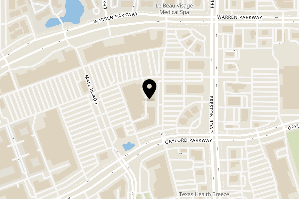Map showing the location of Sindbad Burger on 3231 Preston Rd # 13 in Frisco